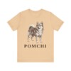 Pomchi Shirt, Vintage Dog Sketch Tee, Dog Lover Gift