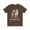 Pomchi Shirt, Vintage Dog Sketch Tee, Dog Lover Gift