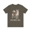 Pomchi Shirt, Vintage Dog Sketch Tee, Dog Lover Gift