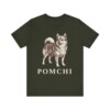 Pomchi Shirt, Vintage Dog Sketch Tee, Dog Lover Gift