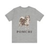 Pomchi Shirt, Vintage Dog Sketch Tee, Dog Lover Gift