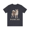 Pomchi Shirt, Vintage Dog Sketch Tee, Dog Lover Gift