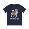 Pomchi Shirt, Vintage Dog Sketch Tee, Dog Lover Gift