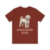 Poochon Dad Shirt, Vintage Dog Sketch Tee, Dog Dad Gift