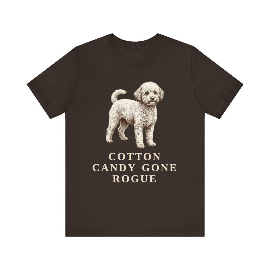 Poochon Humor Shirt, Vintage Dog Sketch Tee, Dog Humor Gift