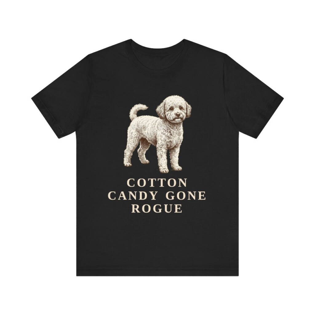 Poochon Humor Shirt, Vintage Dog Sketch Tee, Dog Humor Gift