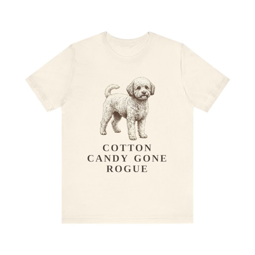 Poochon Humor Shirt, Vintage Dog Sketch Tee, Dog Humor Gift