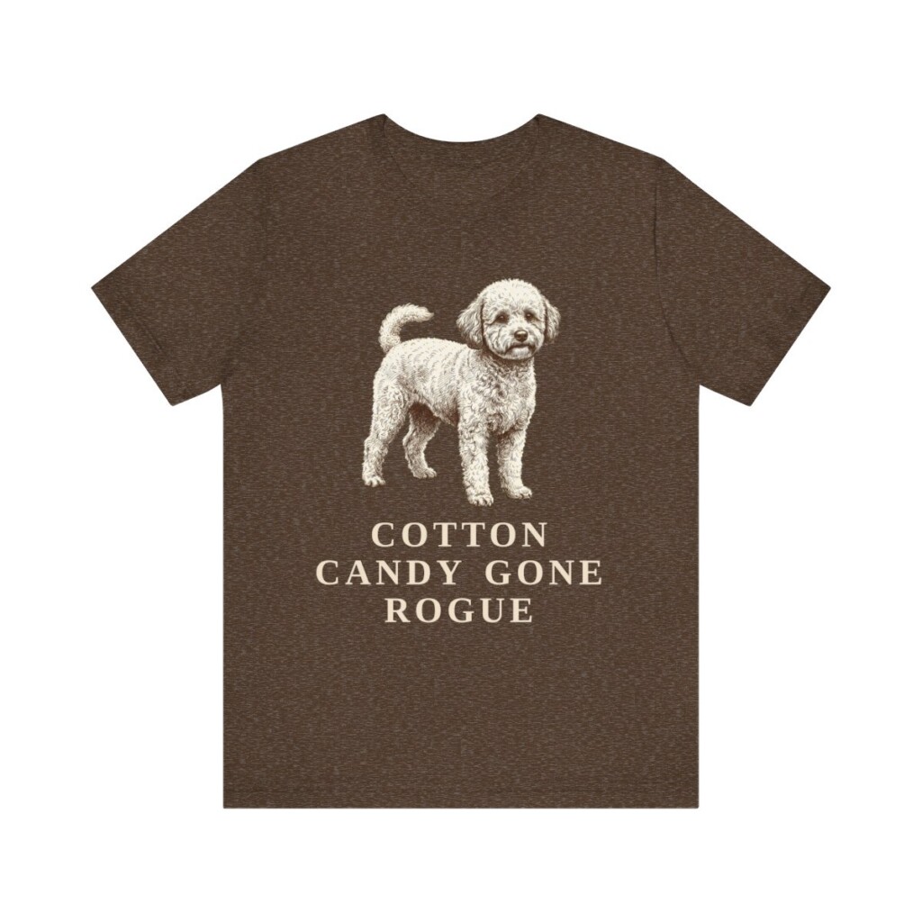 Poochon Humor Shirt, Vintage Dog Sketch Tee, Dog Humor Gift