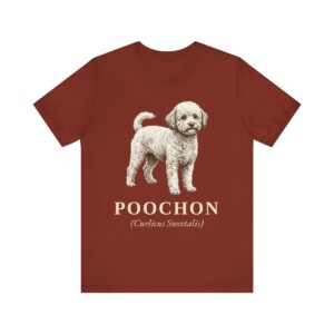 Poochon Latin Shirt, Vintage Dog Sketch Tee, Dog Latin Gift