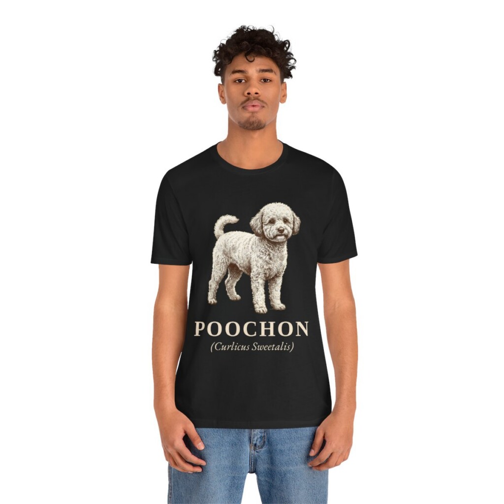 Poochon Latin Shirt, Vintage Dog Sketch Tee, Dog Latin Gift