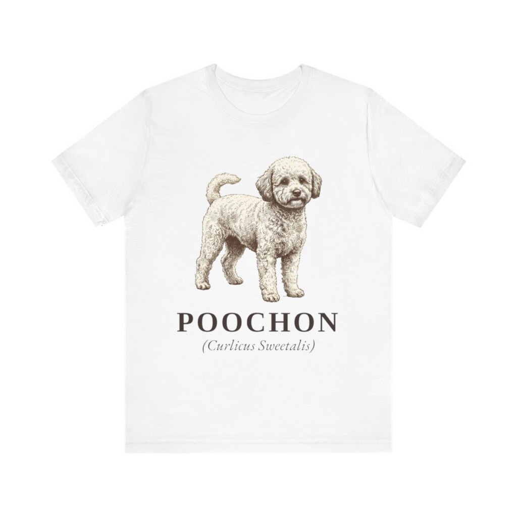 Poochon Latin Shirt, Vintage Dog Sketch Tee, Dog Latin Gift