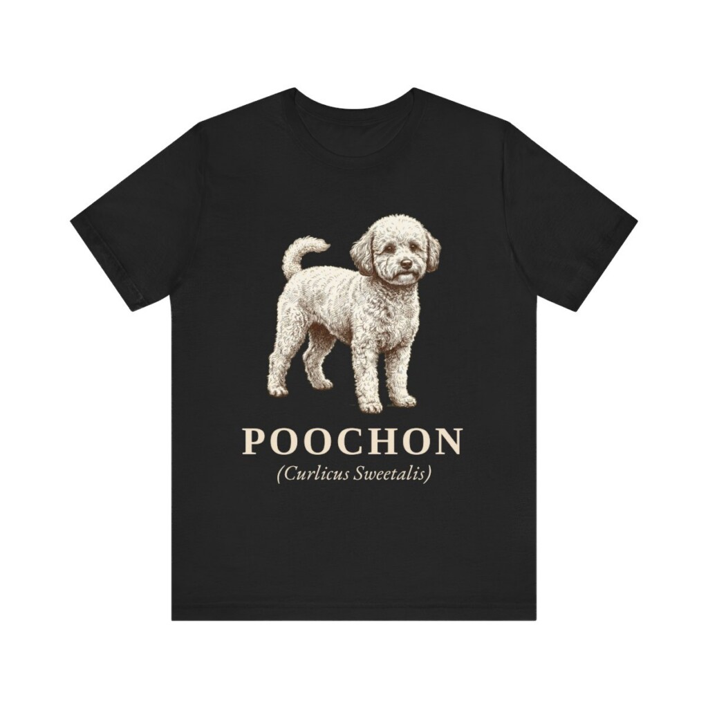 Poochon Latin Shirt, Vintage Dog Sketch Tee, Dog Latin Gift