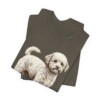 Poochon Shirt, Vintage Dog Sketch Tee, Dog Lover Gift