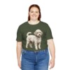 Poochon Shirt, Vintage Dog Sketch Tee, Dog Lover Gift