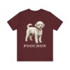Poochon Shirt, Vintage Dog Sketch Tee, Dog Lover Gift