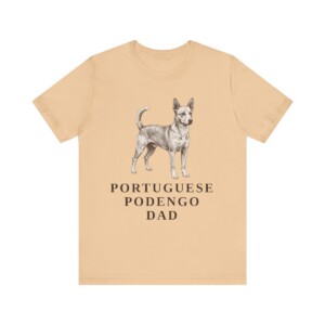 Portuguese Podengo Dad Shirt, Vintage Dog Sketch Tee, Dog Dad Gift