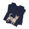 Portuguese Podengo Dad Shirt, Vintage Dog Sketch Tee, Dog Dad Gift
