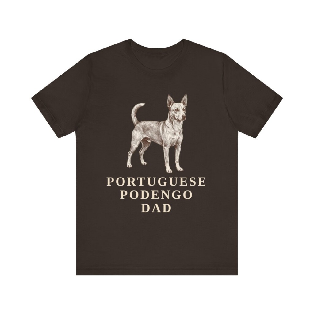 Portuguese Podengo Dad Shirt, Vintage Dog Sketch Tee, Dog Dad Gift