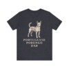 Portuguese Podengo Dad Shirt, Vintage Dog Sketch Tee, Dog Dad Gift