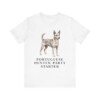 Portuguese Podengo Humor Shirt, Vintage Dog Sketch Tee, Dog Humor Gift
