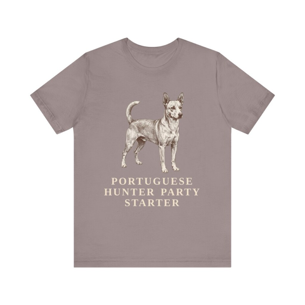 Portuguese Podengo Humor Shirt, Vintage Dog Sketch Tee, Dog Humor Gift