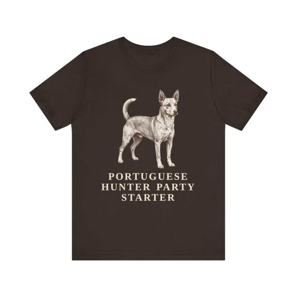 Portuguese Podengo Humor Shirt, Vintage Dog Sketch Tee, Dog Humor Gift