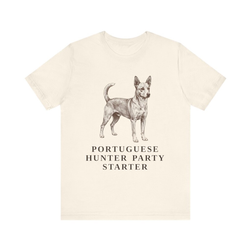 Portuguese Podengo Humor Shirt, Vintage Dog Sketch Tee, Dog Humor Gift