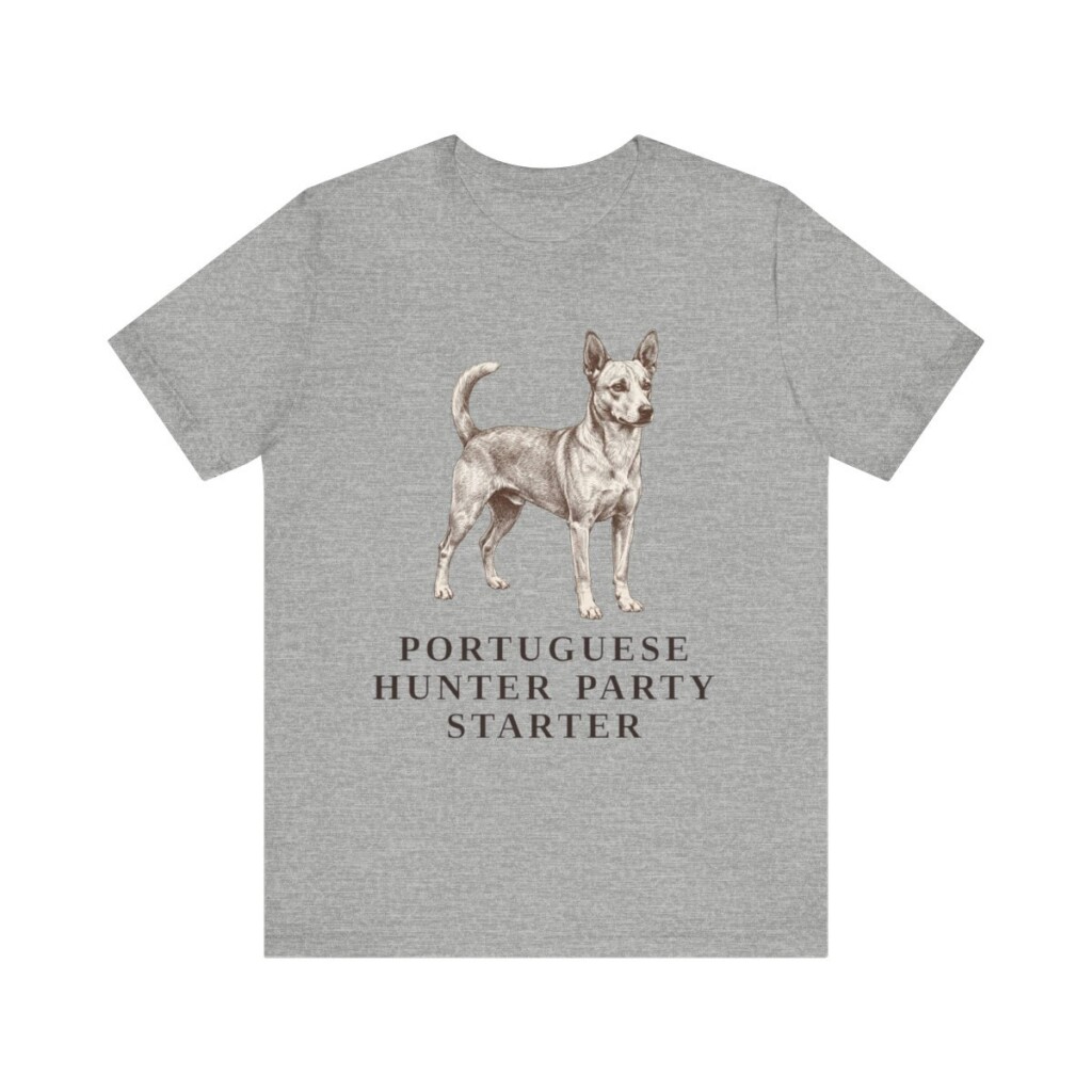 Portuguese Podengo Humor Shirt, Vintage Dog Sketch Tee, Dog Humor Gift