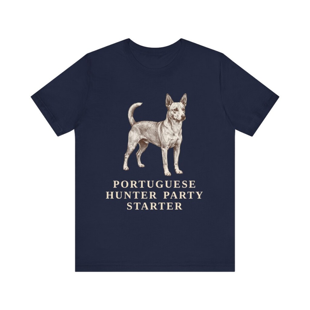 Portuguese Podengo Humor Shirt, Vintage Dog Sketch Tee, Dog Humor Gift