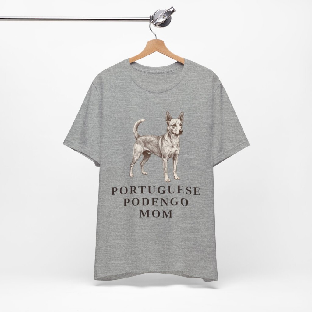 Portuguese Podengo Mom Shirt, Vintage Dog Sketch Tee, Dog Mom Gift