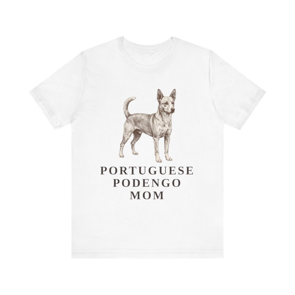 Portuguese Podengo Mom Shirt, Vintage Dog Sketch Tee, Dog Mom Gift