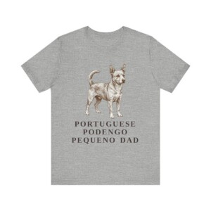 Portuguese Podengo Pequeno Dad Shirt, Vintage Dog Sketch Tee, Dog Dad Gift