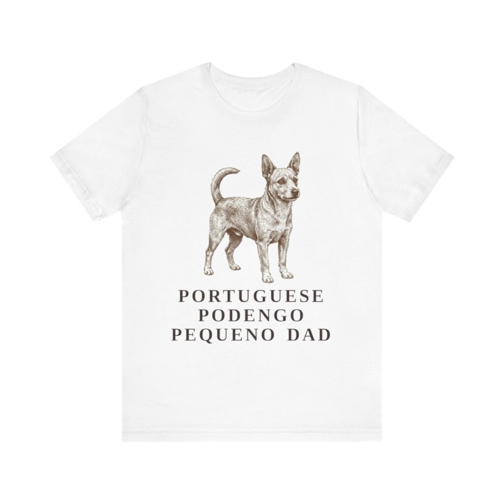 Portuguese Podengo Pequeno Dad Shirt, Vintage Dog Sketch Tee, Dog Dad Gift