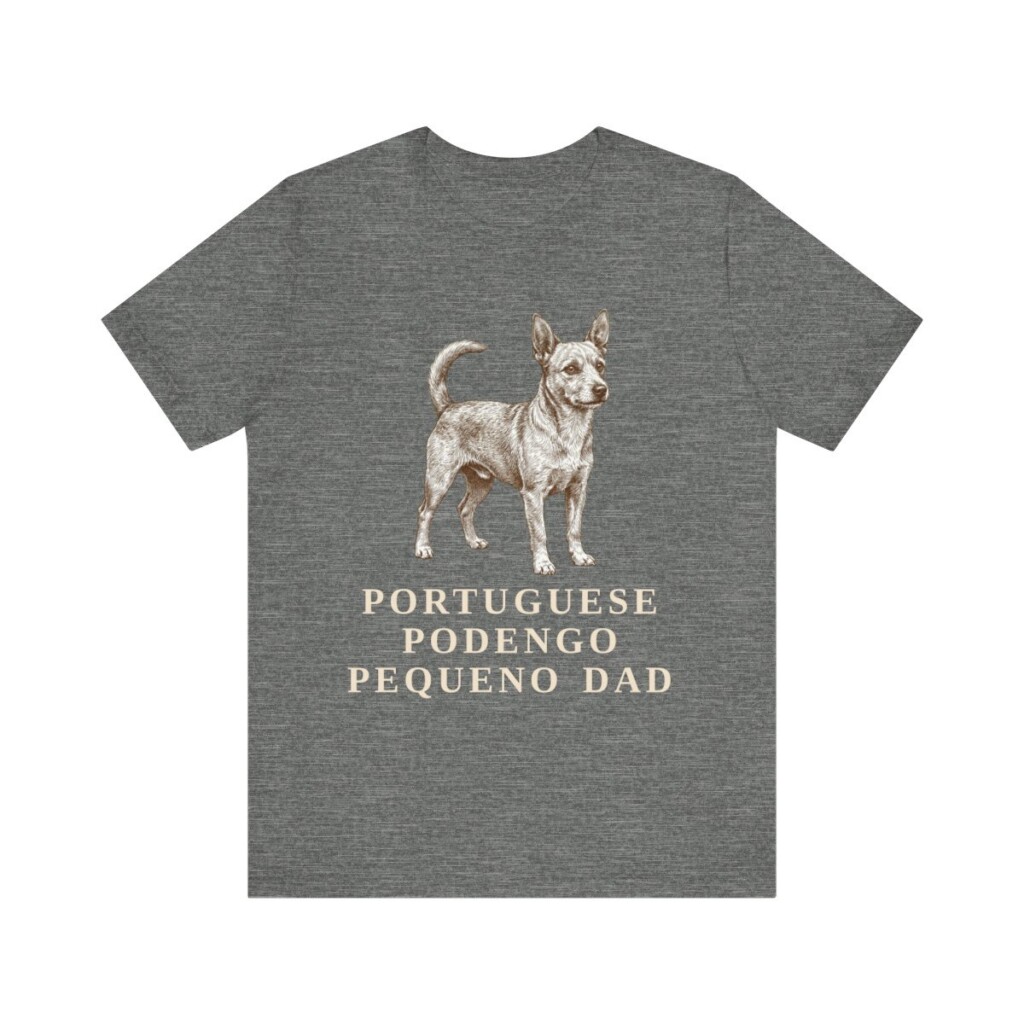 Portuguese Podengo Pequeno Dad Shirt, Vintage Dog Sketch Tee, Dog Dad Gift