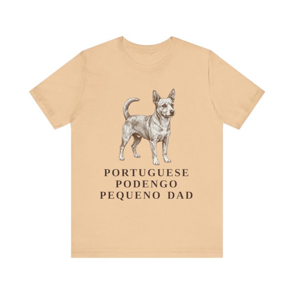 Portuguese Podengo Pequeno Dad Shirt, Vintage Dog Sketch Tee, Dog Dad Gift