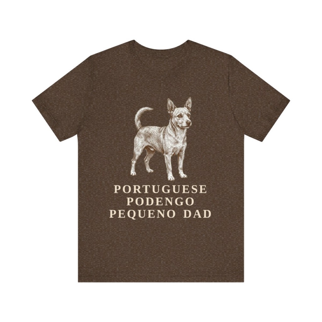 Portuguese Podengo Pequeno Dad Shirt, Vintage Dog Sketch Tee, Dog Dad Gift
