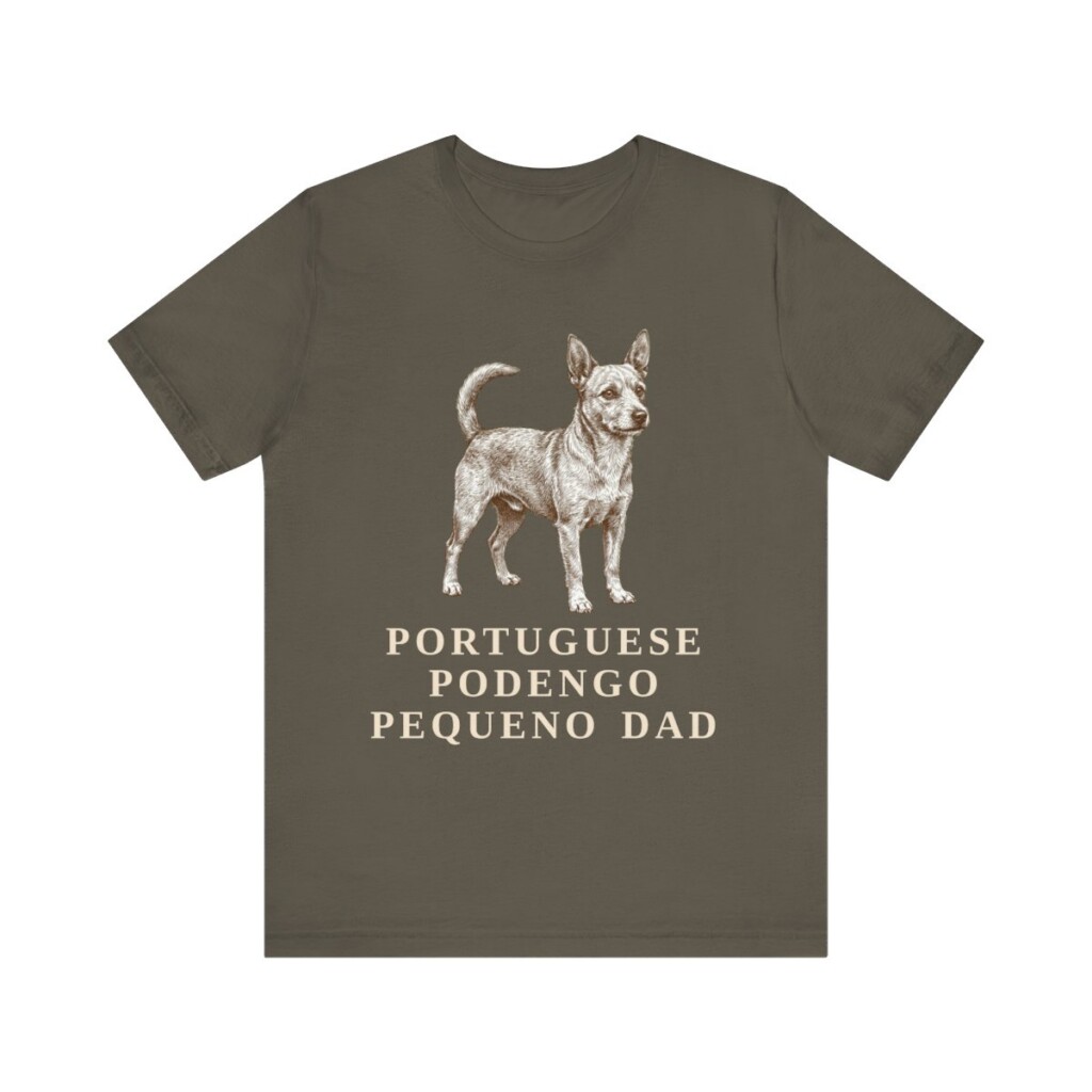 Portuguese Podengo Pequeno Dad Shirt, Vintage Dog Sketch Tee, Dog Dad Gift