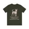 Portuguese Podengo Pequeno Dad Shirt, Vintage Dog Sketch Tee, Dog Dad Gift