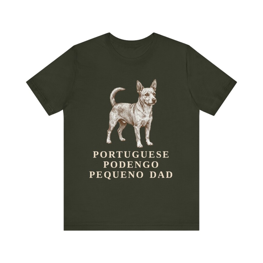 Portuguese Podengo Pequeno Dad Shirt, Vintage Dog Sketch Tee, Dog Dad Gift