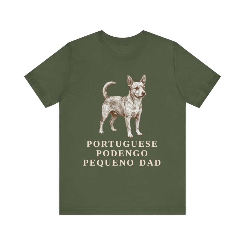 Portuguese Podengo Pequeno Dad Shirt, Vintage Dog Sketch Tee, Dog Dad Gift