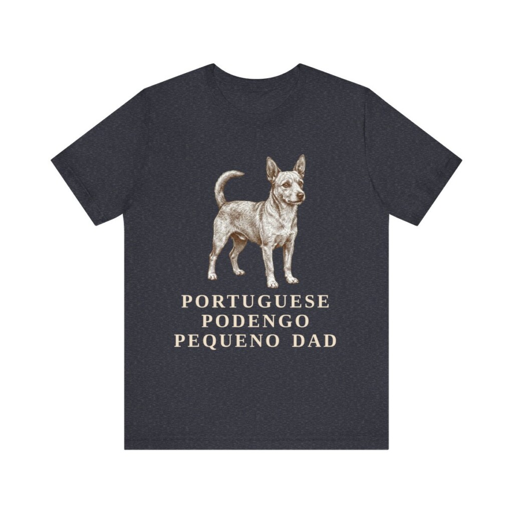Portuguese Podengo Pequeno Dad Shirt, Vintage Dog Sketch Tee, Dog Dad Gift