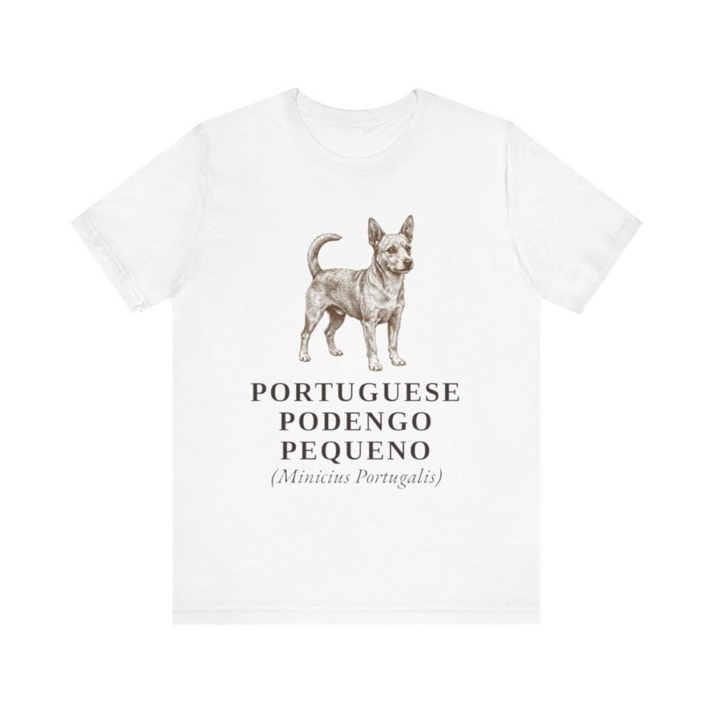 Portuguese Podengo Pequeno Latin Shirt, Vintage Dog Sketch Tee, Dog Latin Gift