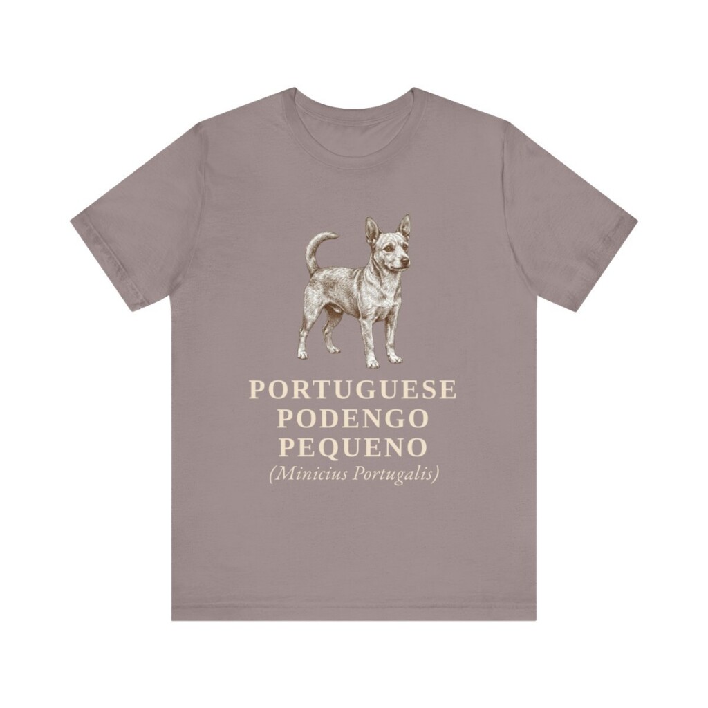 Portuguese Podengo Pequeno Latin Shirt, Vintage Dog Sketch Tee, Dog Latin Gift