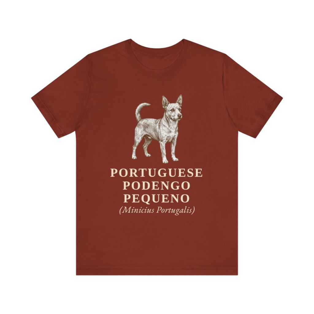 Portuguese Podengo Pequeno Latin Shirt, Vintage Dog Sketch Tee, Dog Latin Gift