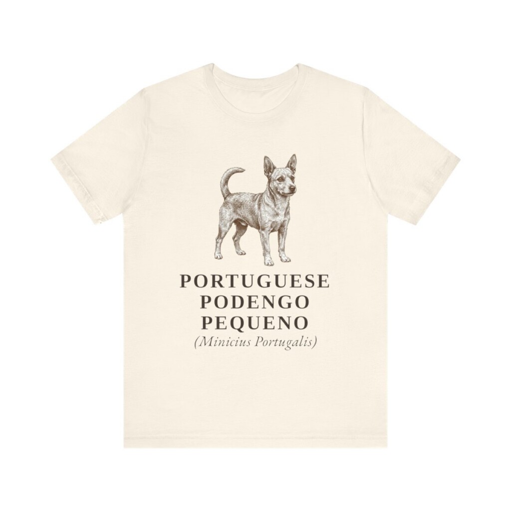 Portuguese Podengo Pequeno Latin Shirt, Vintage Dog Sketch Tee, Dog Latin Gift