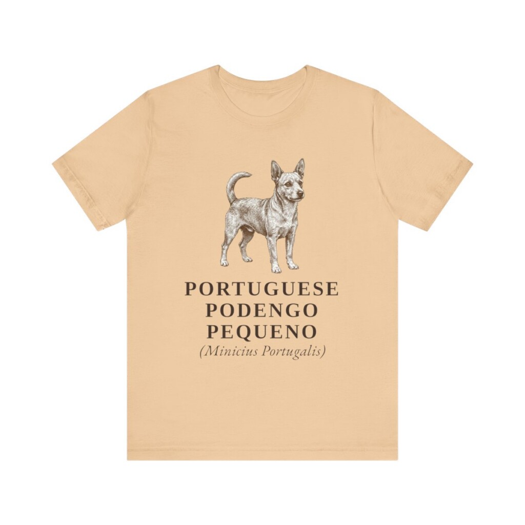 Portuguese Podengo Pequeno Latin Shirt, Vintage Dog Sketch Tee, Dog Latin Gift