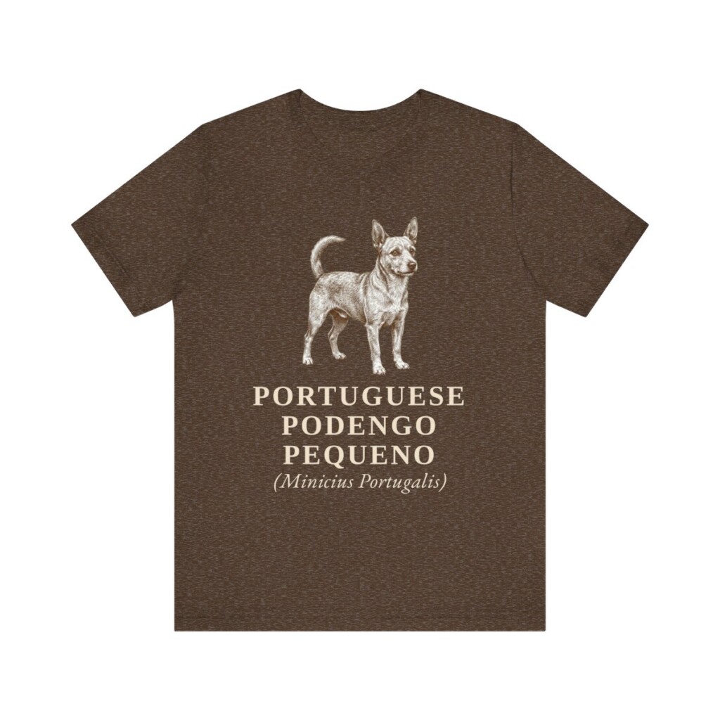 Portuguese Podengo Pequeno Latin Shirt, Vintage Dog Sketch Tee, Dog Latin Gift