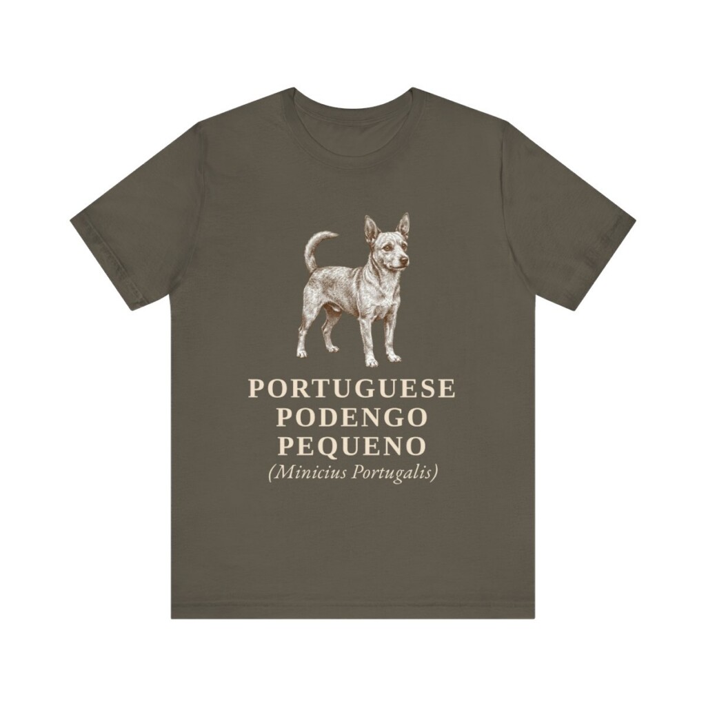 Portuguese Podengo Pequeno Latin Shirt, Vintage Dog Sketch Tee, Dog Latin Gift