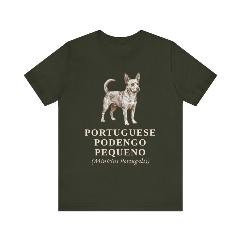 Portuguese Podengo Pequeno Latin Shirt, Vintage Dog Sketch Tee, Dog Latin Gift