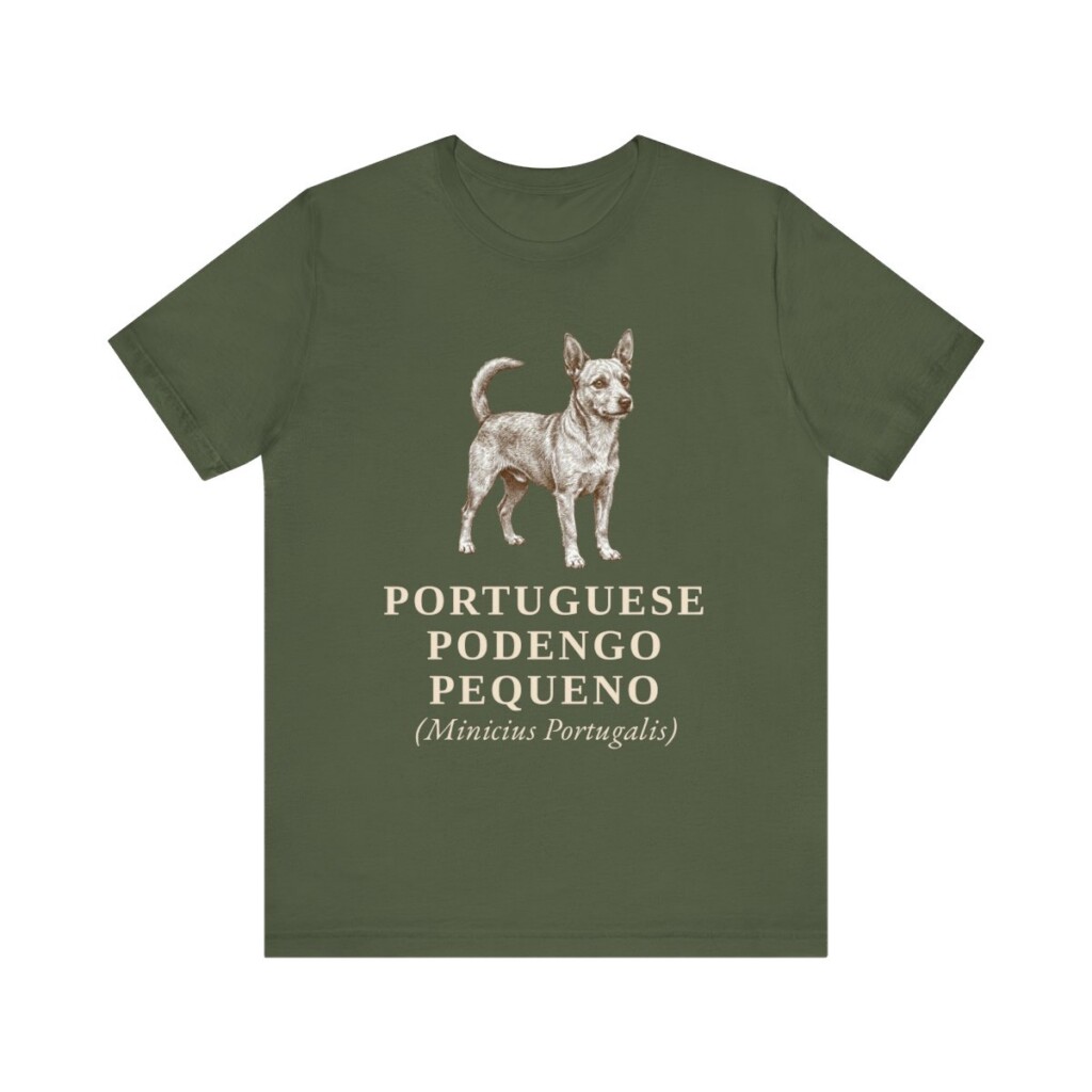Portuguese Podengo Pequeno Latin Shirt, Vintage Dog Sketch Tee, Dog Latin Gift